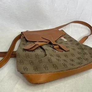 Vintage Dooney and Bourke monogram signature backpack Dooney & Bourke Canvas Exterior Backpack Bags & Handbags for  main image 4